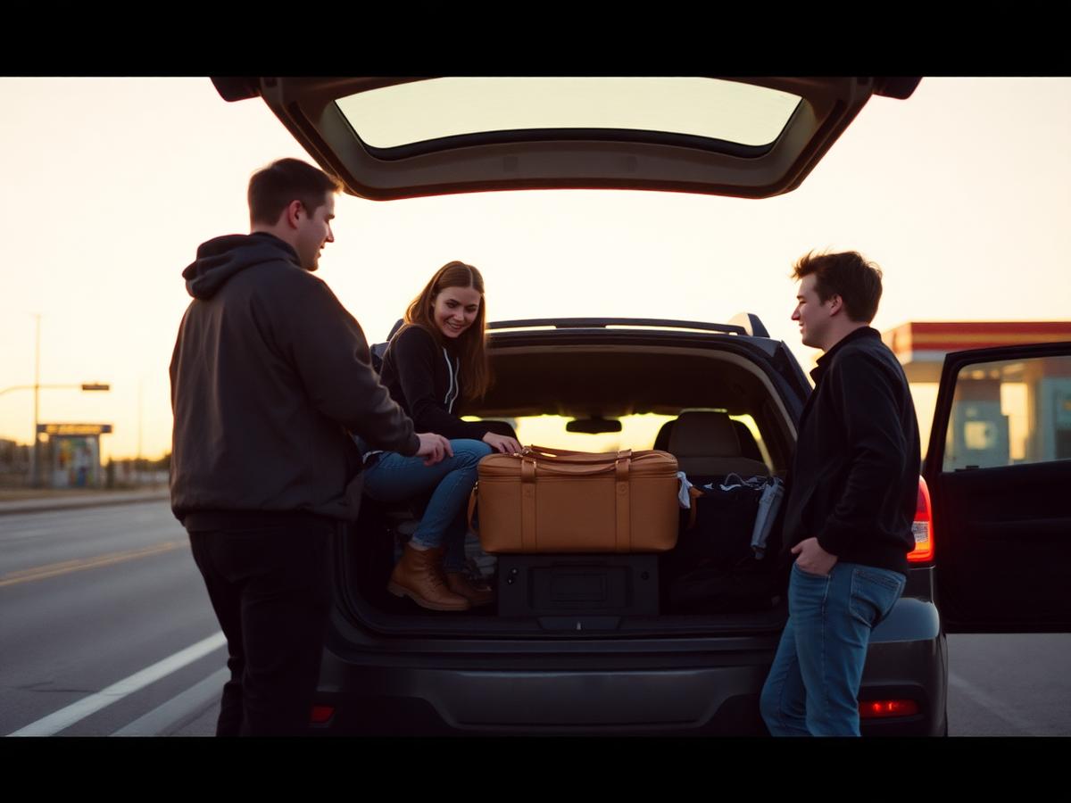 Team loading up for a market road trip